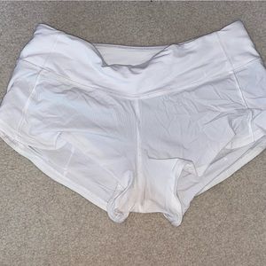 Lululemon speed-up shorts.
